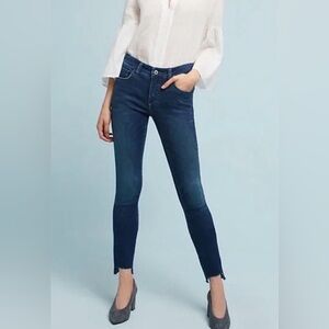 Anthropologie Pilcro mid rise skinny jeans.
Size 27. GUC. Distressed med wash